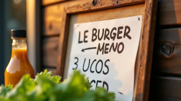La carte fait maison de Côté Burger Annecy