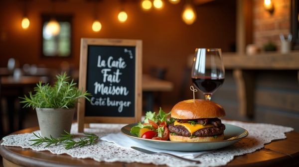La carte fait maison de Côté Burger Annecy
